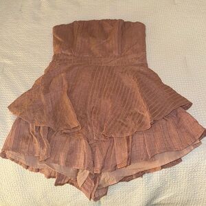 Selfie Leslie Peach Romper